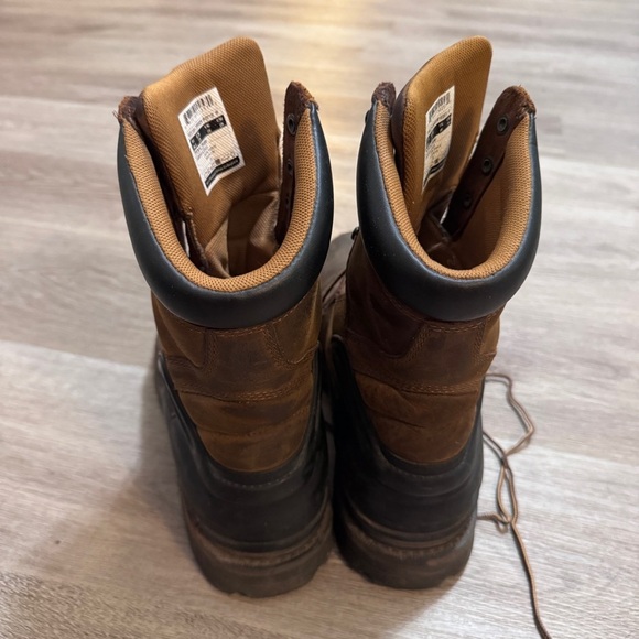 Carhartt HERITAGE WATERPROOF 8" STEEL TOE WORK BOOT Brown Oil Men’s 11 W - Picture 7 of 10